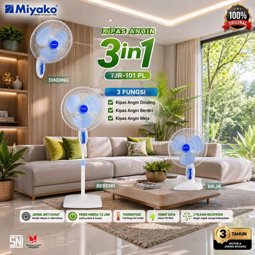 kipas angin miyako tjr 101