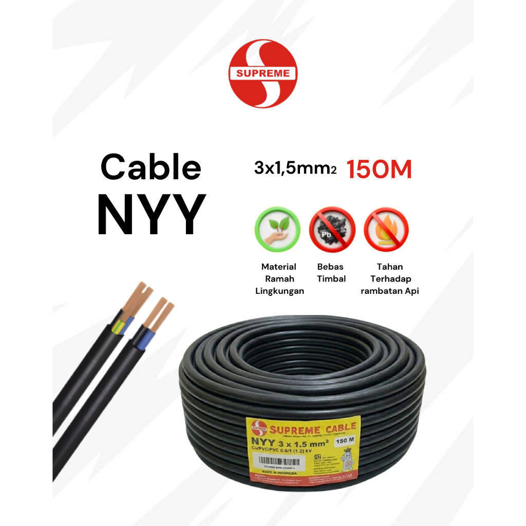 Supreme Cable NYY 3 x 1,5mm
