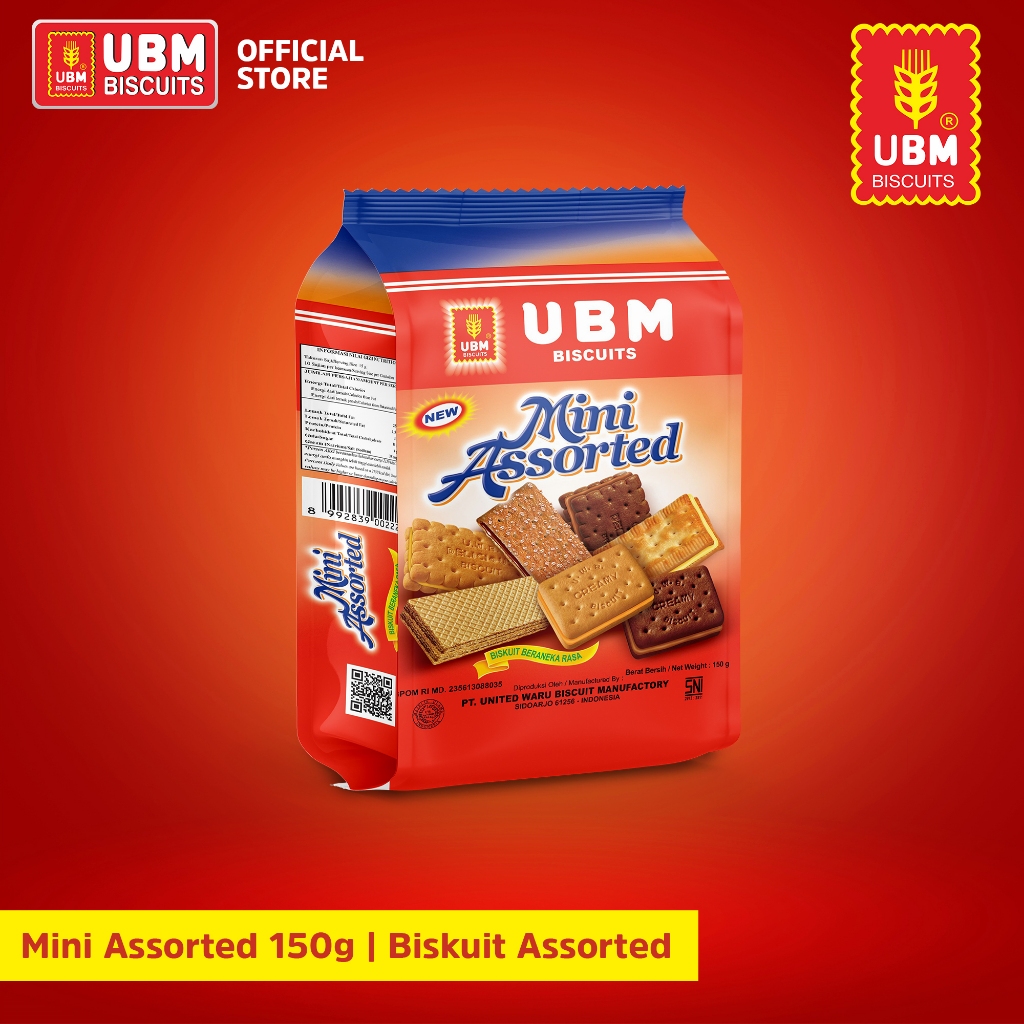 UBM Biscuit Mini Assorted 150gr