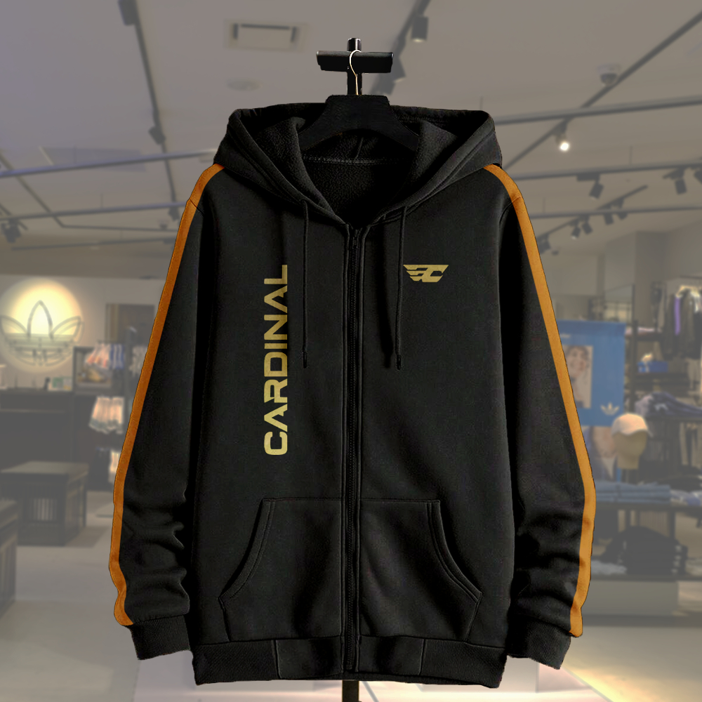 Jaket Zipper Cardinal Gold fleece Premium pria wanita size M L XL 2XL 3XL 4XL 5XL jumbo bigsize Dist