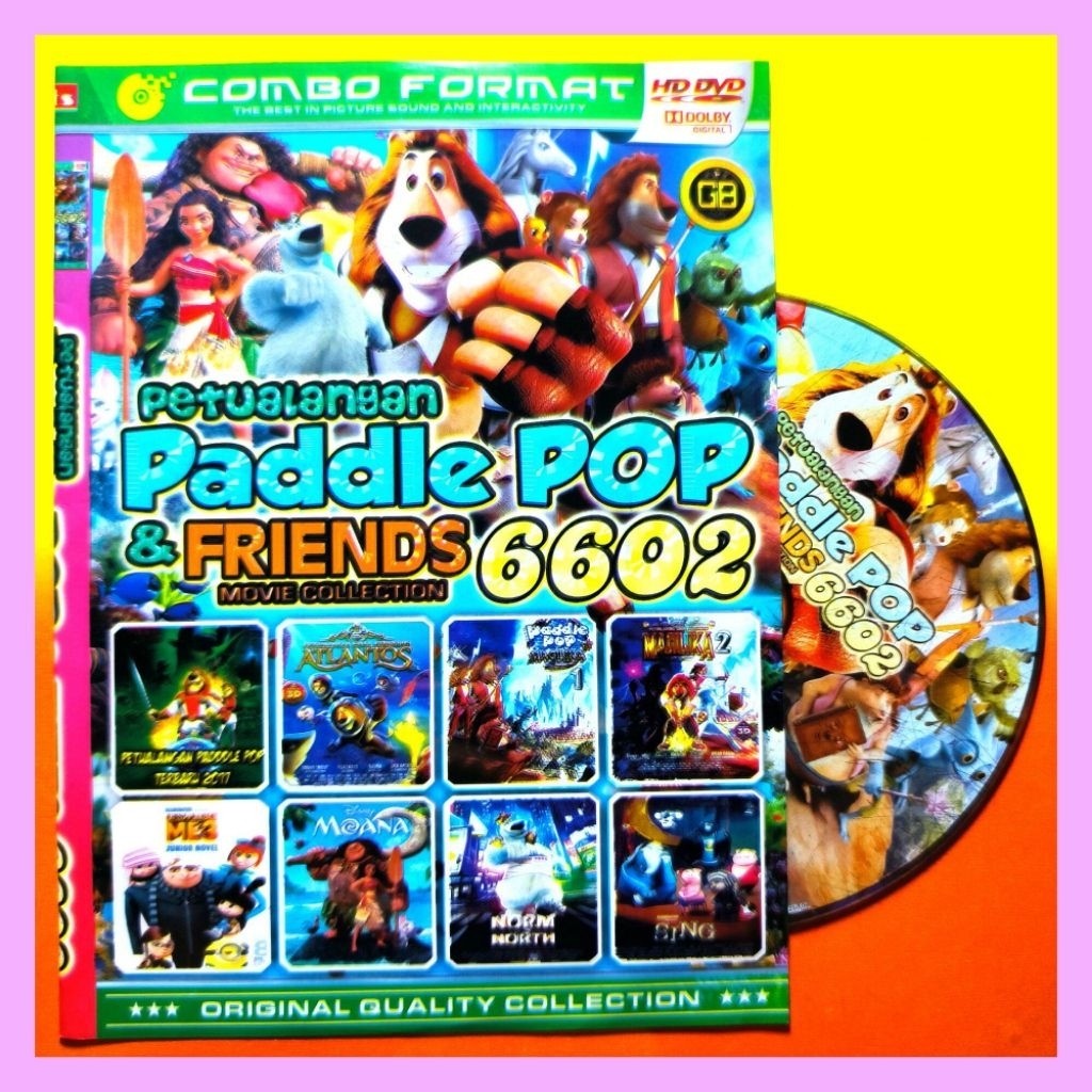 KASET DVD PADDLE POP AND FRIENDS-DVD KARTUNN ANAK FILMM PADDLE POP