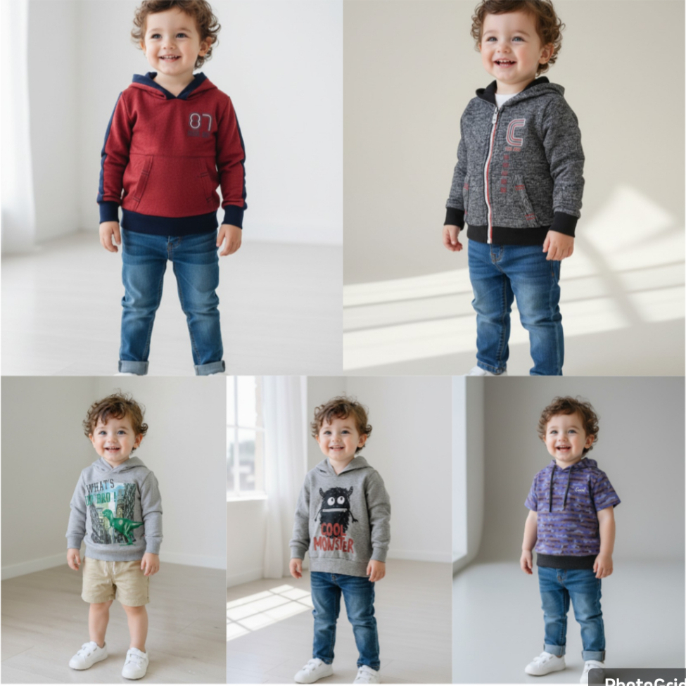 Jaket cool baby sweater, Hoodie & bomber ( 6-36 Bulan )