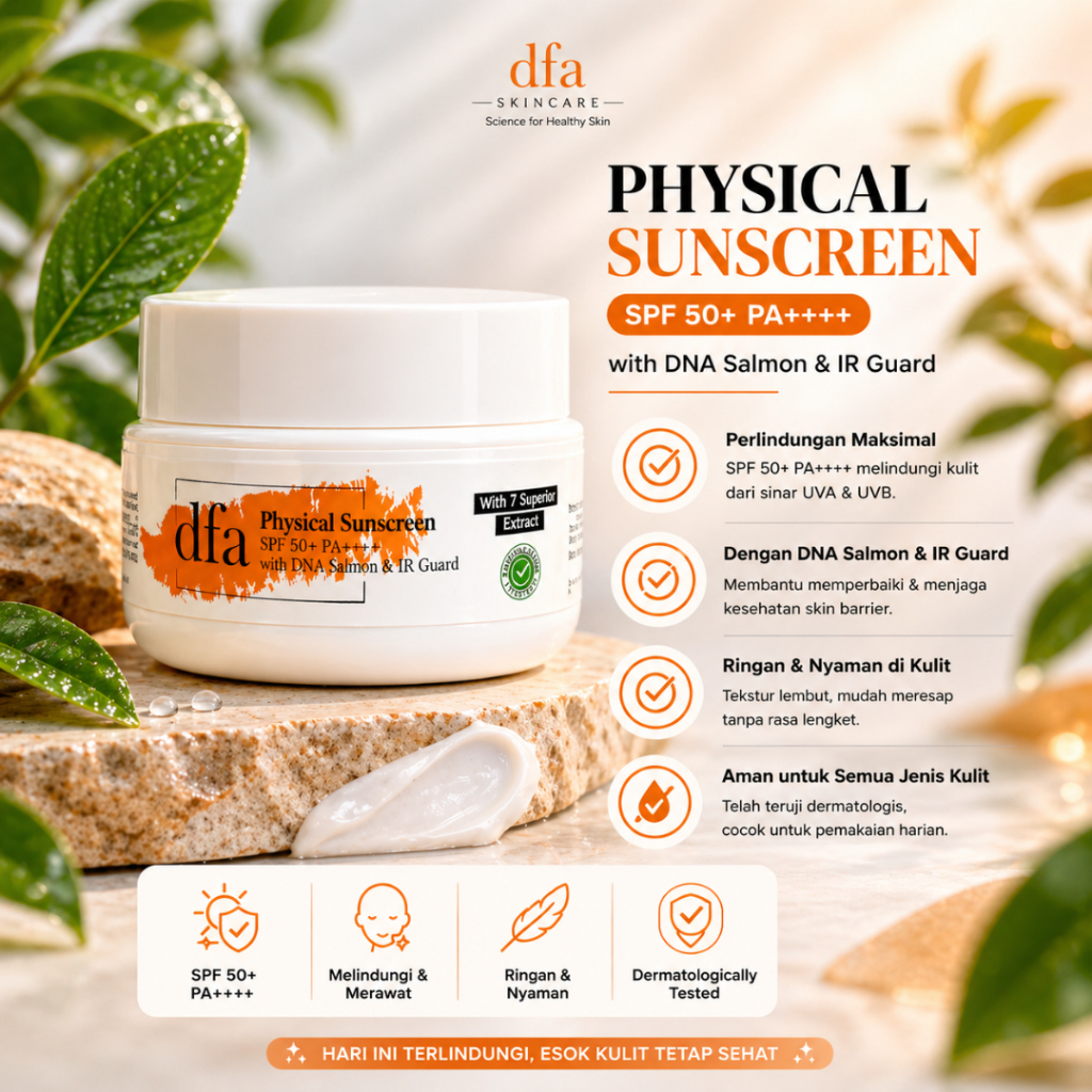 SUNSCREEN DFA WHITENING | PHYSICAL SUNSCREEN | DRJO SKINCARE