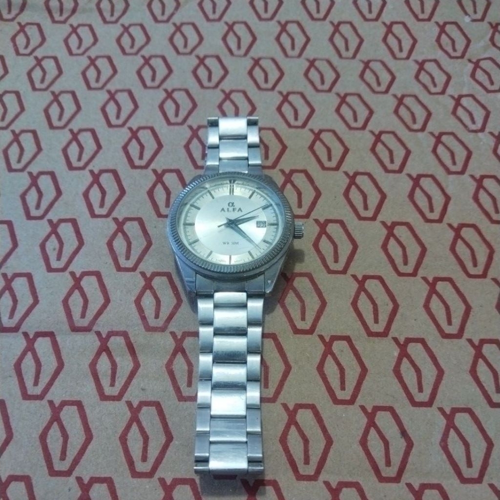 Jam Tangan Pria, Merk Alfa Ori Bekas, Tahan Air