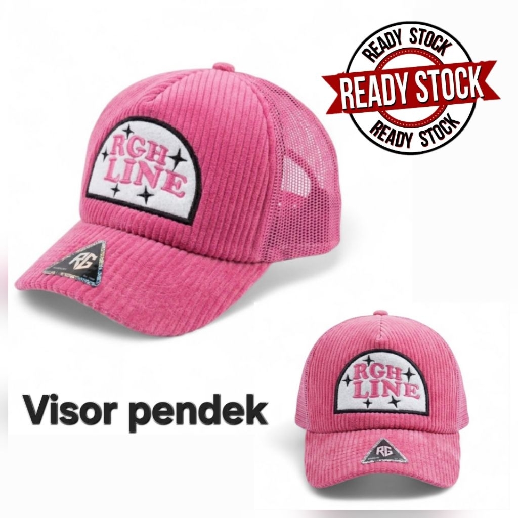 Topi couduray jaring lidah pendek wanita