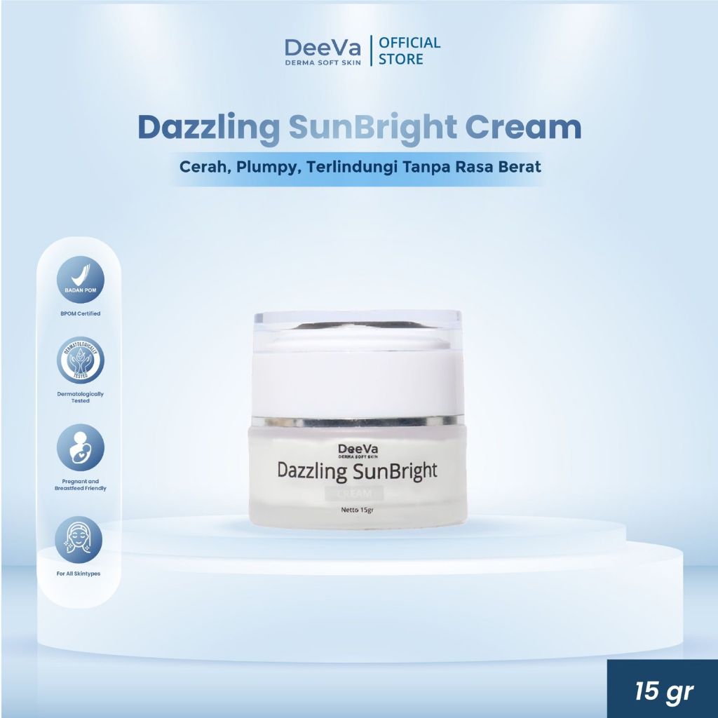 DeeVa Derma Soft Skin - Dazzling SunBright Cream with 7X Ceramide & 4X Hyaluronate (moisturizer / pe