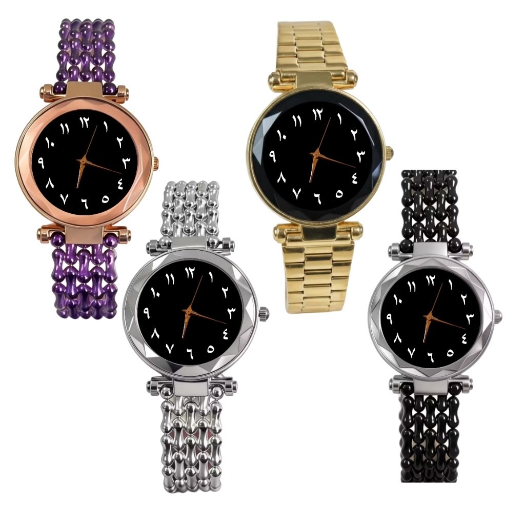 jam tangan tali strap dengan angka arab yang mengesankan