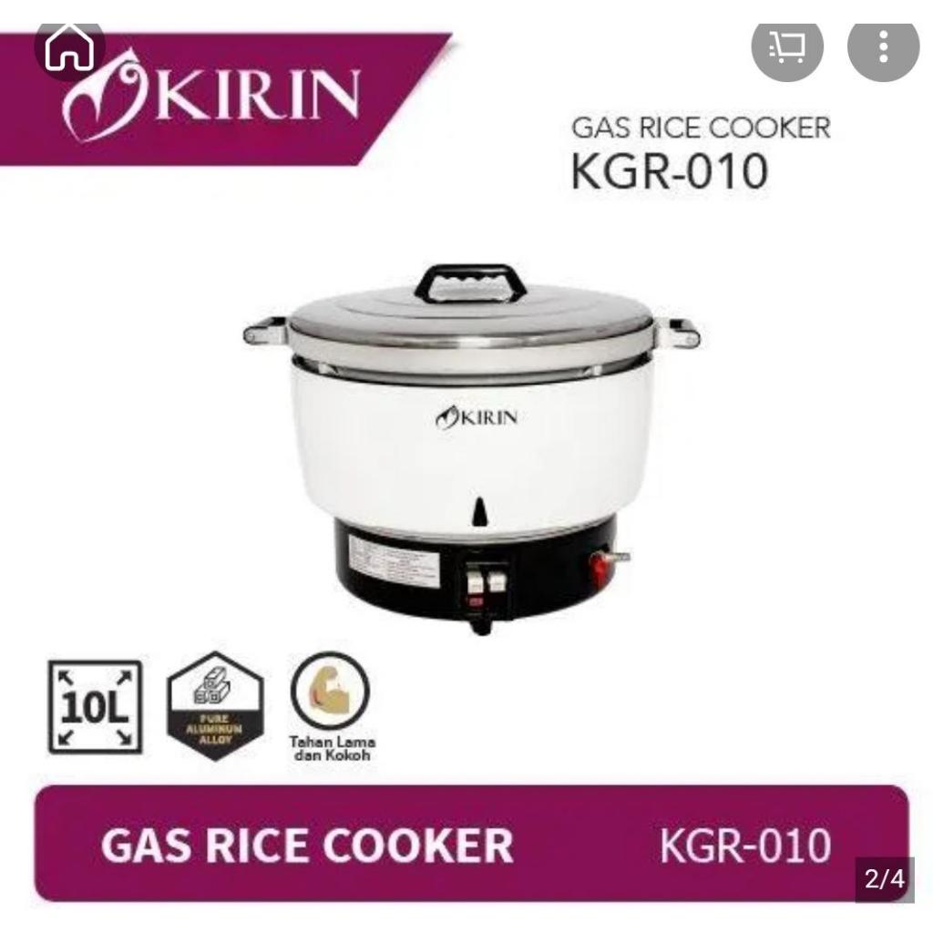 Kirin Gas Rice Cooker KGR-010 & 015 Hemat Gas Kapasitas Besar