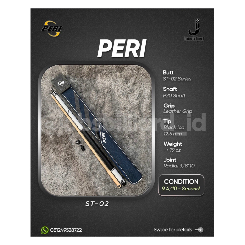 PERI ST-02 - Second Hand Billiard Cue