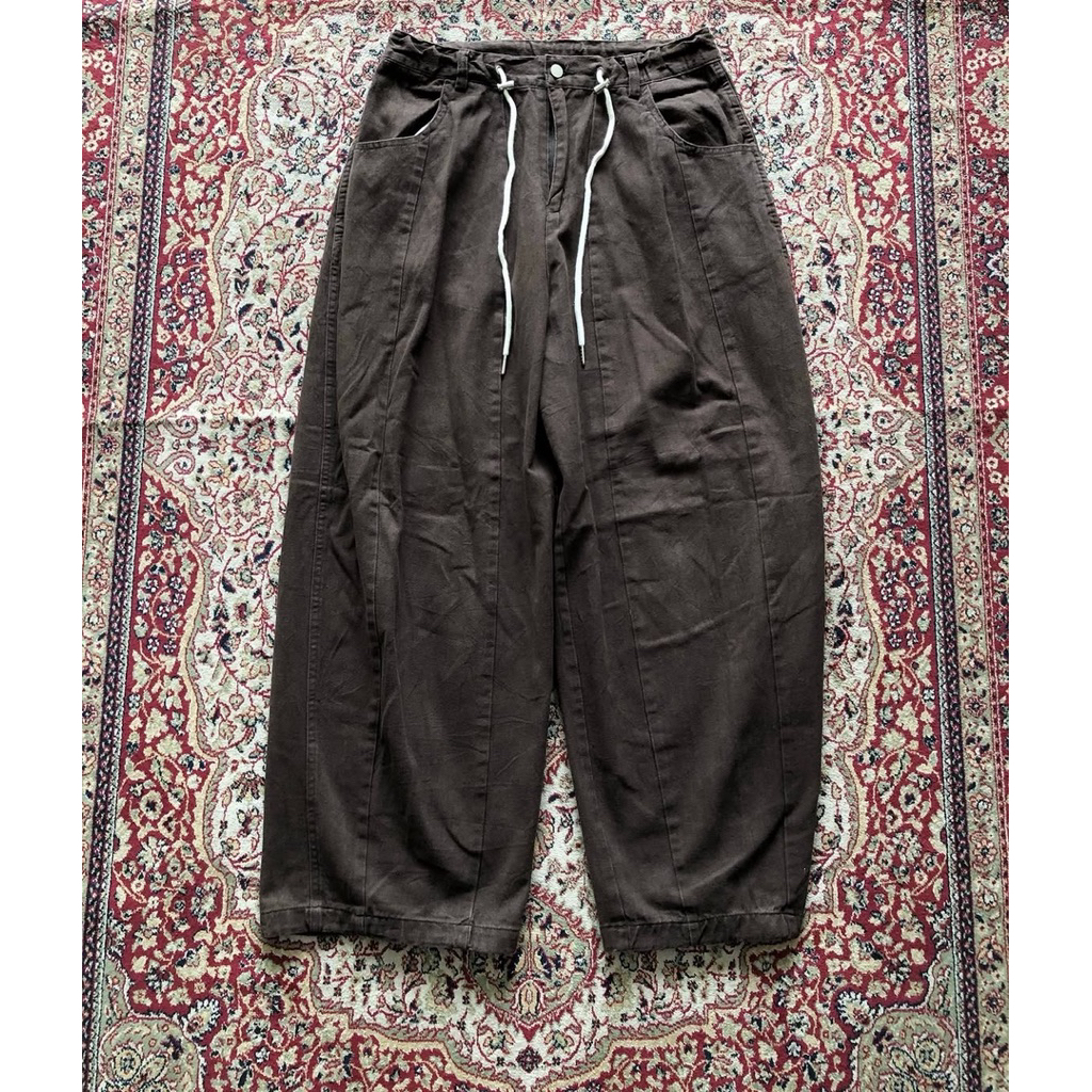 Celana Good life work streetwear wide fit cut balloon pants