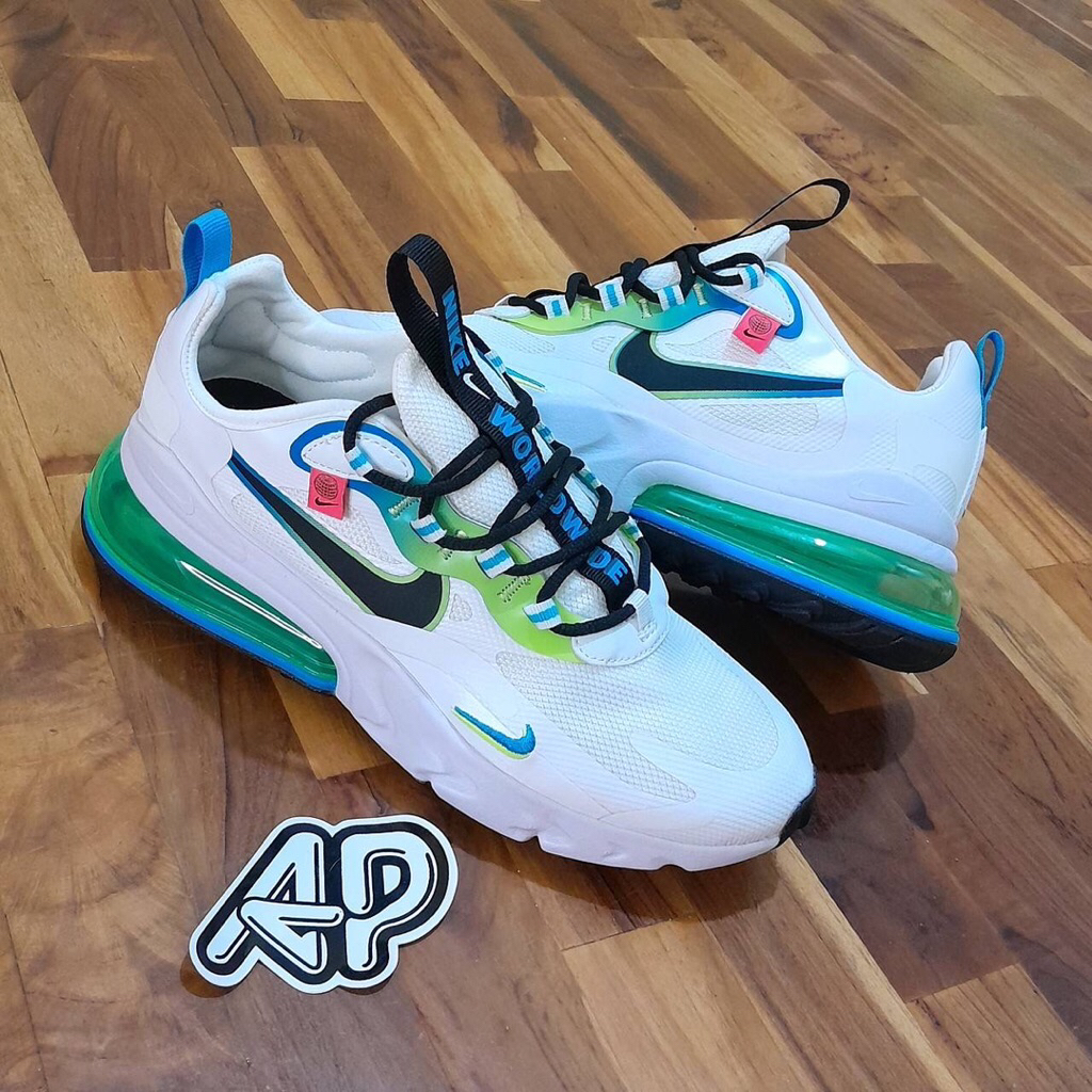 ( Abuy project ( Sepatu Sneakers Nike Air Max 270 React Worldwide Pack white