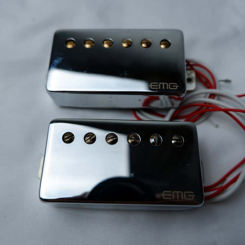 NOS EMG Retro Active Hot 70 Humbucker Pickup Set Chrome n seymour duncan dimarzio Ibanez lollar