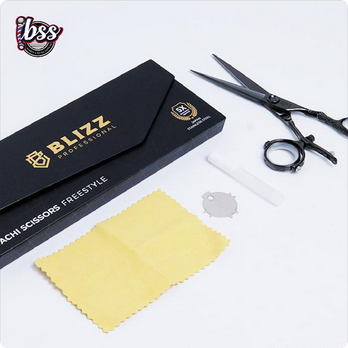 BLIZZ SCISSORS TACHI FREESTYLE JAPANESE BLADE - HANDLE BISA PUTAR 360 DERAJAT / GUNTING CUKUR / GUNT
