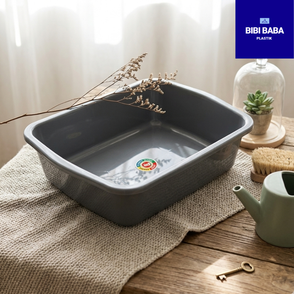 Baskom Plastik / Baskom Kotak / Bak Segi Silver Komet Star 303
