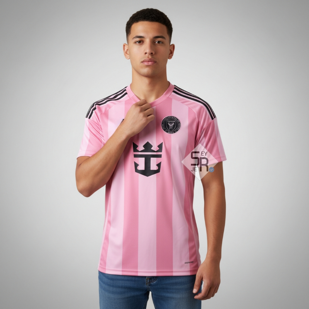 Jersey Intrmm 2025 2026 Baju Sepak Bola Warna Pink Pasang Custom Sablon Nama Nomor Punggung Nameset 