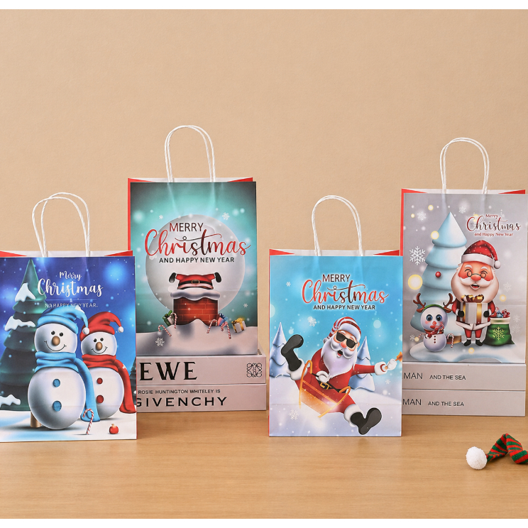 Paper Bag Merry Christmas Kertas Paper Bag Hampers Kado Large
