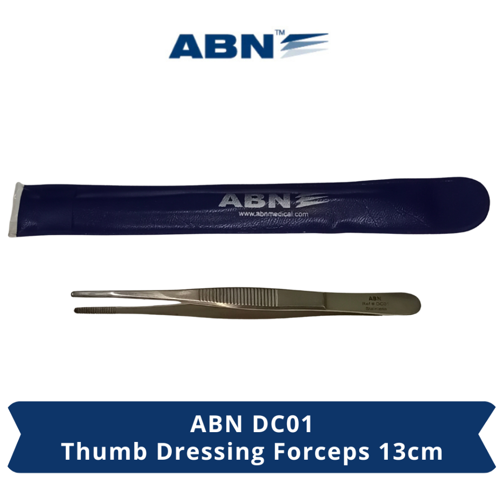 ABN Instrumen Pinset Anatomis atau Instrument Surgical Thumb Dressing Forceps