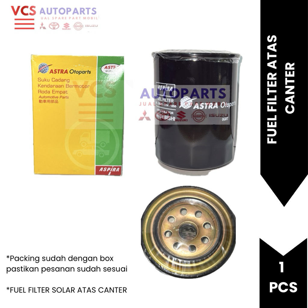 Fuel Filter Solar Atas Mitsubishi Canter – Astra Otoparts Aspira Original | Saringan Solar Canter 1 