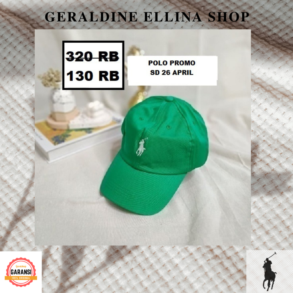 Topi POLO 100% original sale cap seri SMALL LOGO