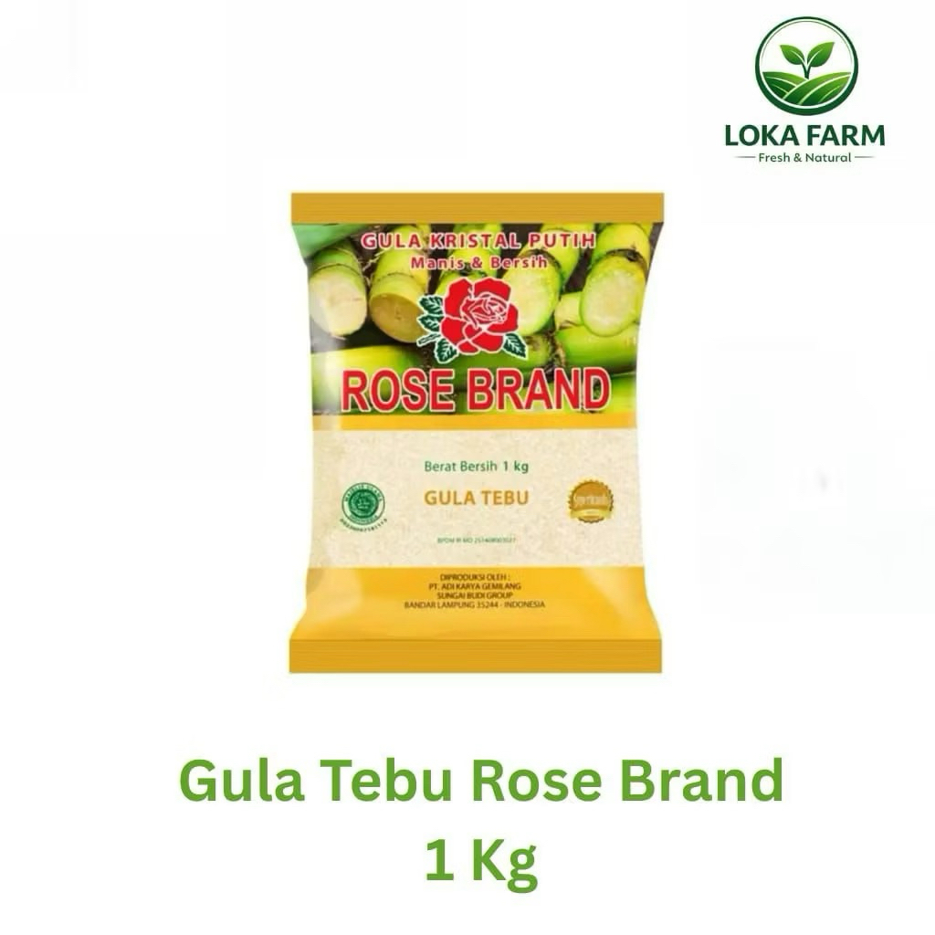 [GROSIR] GULA PASIR ROSE BRAND 1kg - kuning