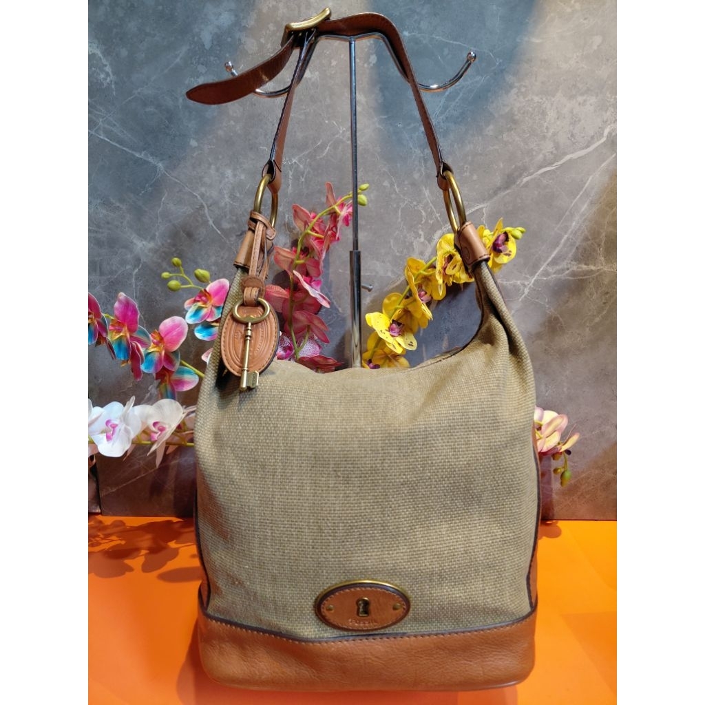 Fos*il Hobo Bagong Kanvas Bag PL