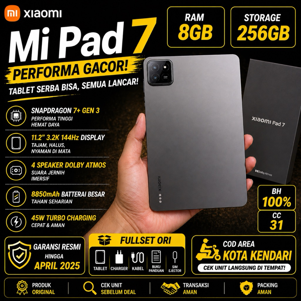 Xiaomi Mi Pad 7 RAM 8 GB / ROM 256 GB
