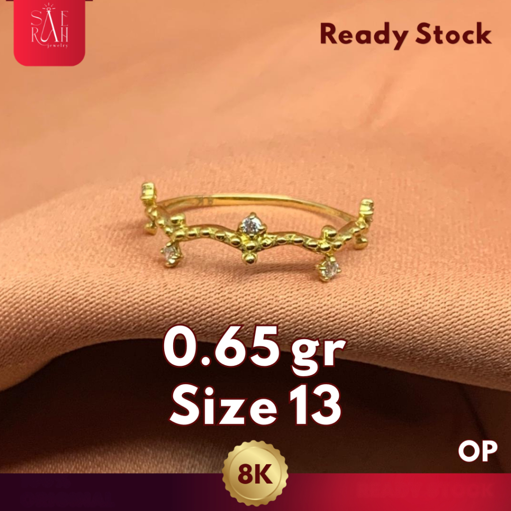 Cincin Emas 8K - Toko Emas Saerah - 0.65 Gram 104