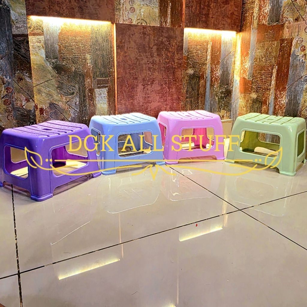 Kursi Bangku Mini Kecil Pendek Sedang Tanggung Dingklik Dingkling Dengklek Jengkok Jongkok Pijak Inj