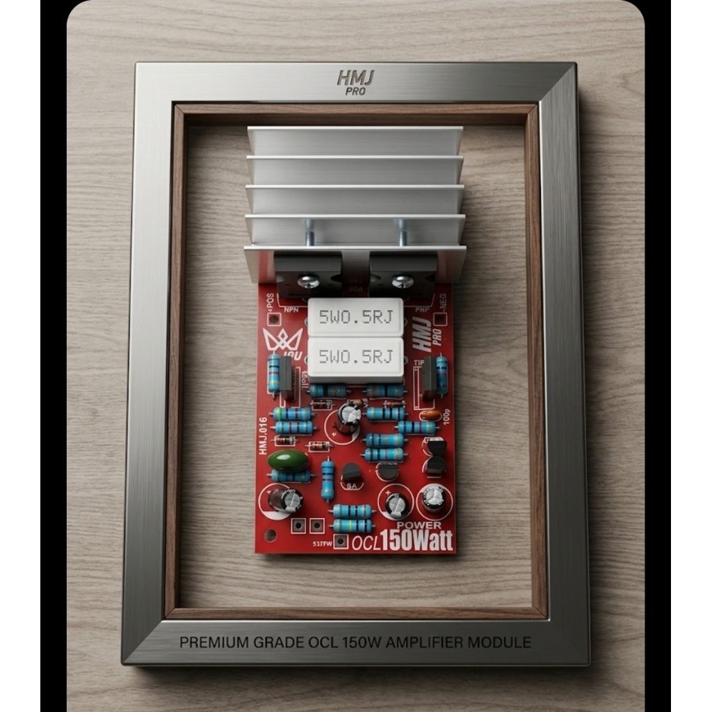 ​Kit Power Mono OCL 150 Watt 016 - Driver + Transistor Final + Pendingin