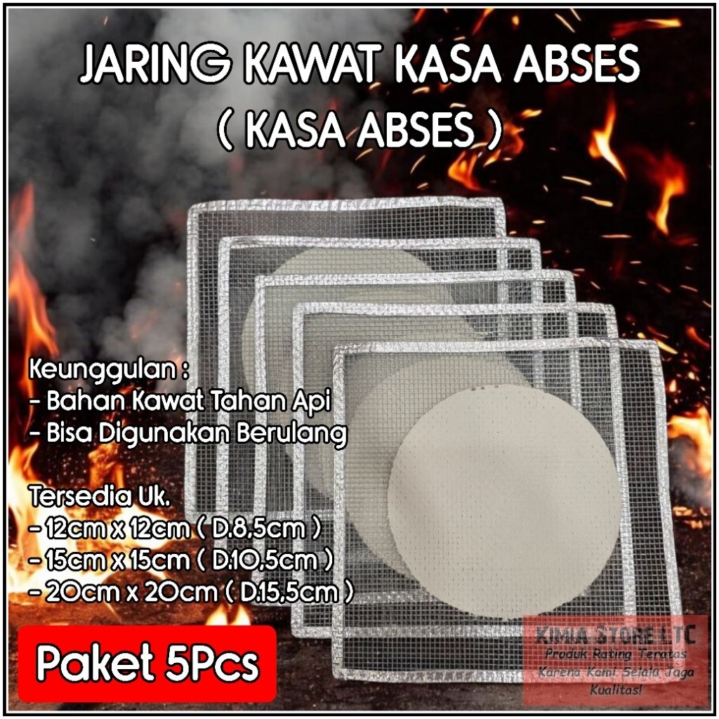 KASA ABSES ( JARING ABSES ) / KAWAT KASA ABSES / JARING ALAS PEMBAKAR LABORATORIUM / JARING KASA ABS
