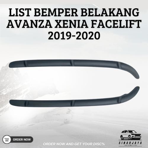 LIST BEMPER BELAKANG AVANZA XENIA FACELIFT 2019 - 2020
