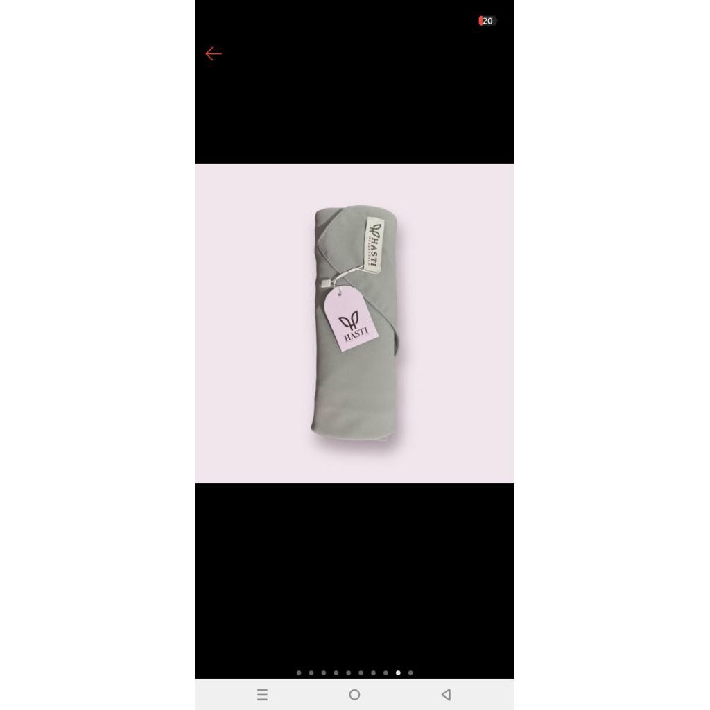 Hijab segiempat instan 2 layer Hasti