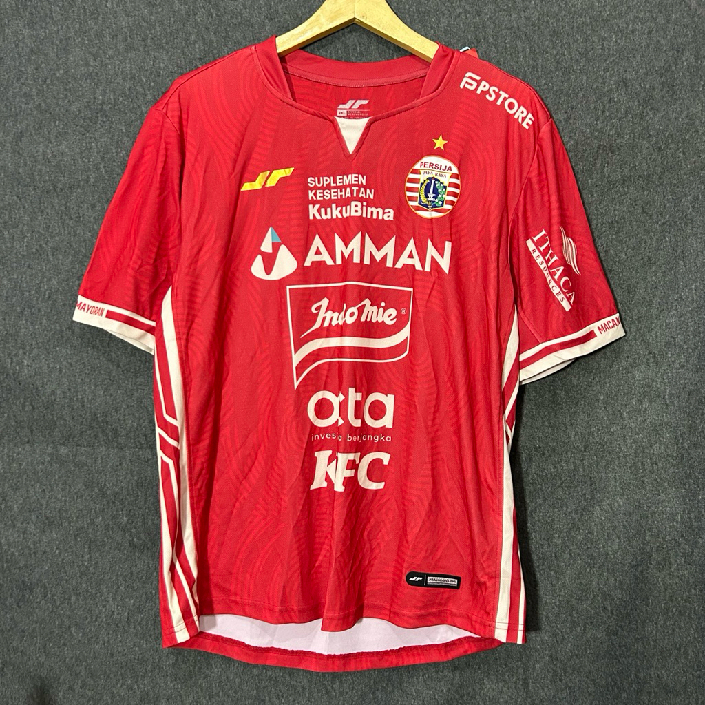 Jersey Persija Supporter Home Kit Player 2022 | Baju Olahraga Bola Futsal | Second Preloved