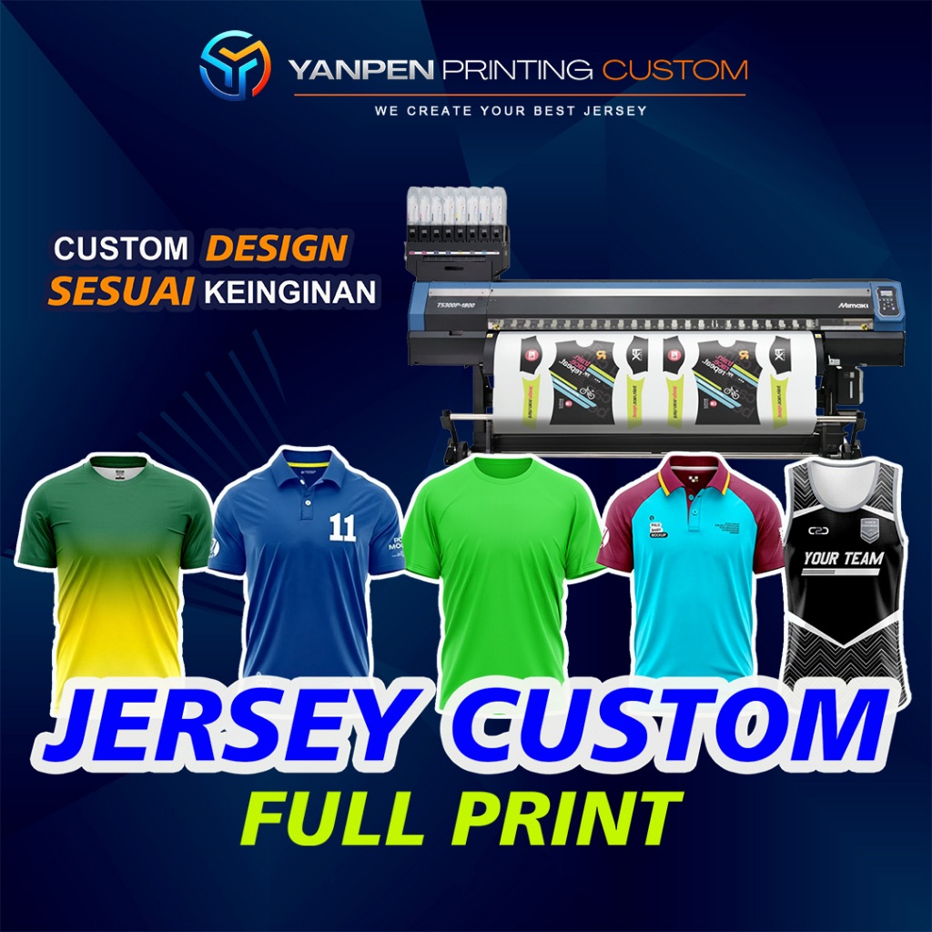 Jersey olahraga custom baju drifit olahraga pria/wanita