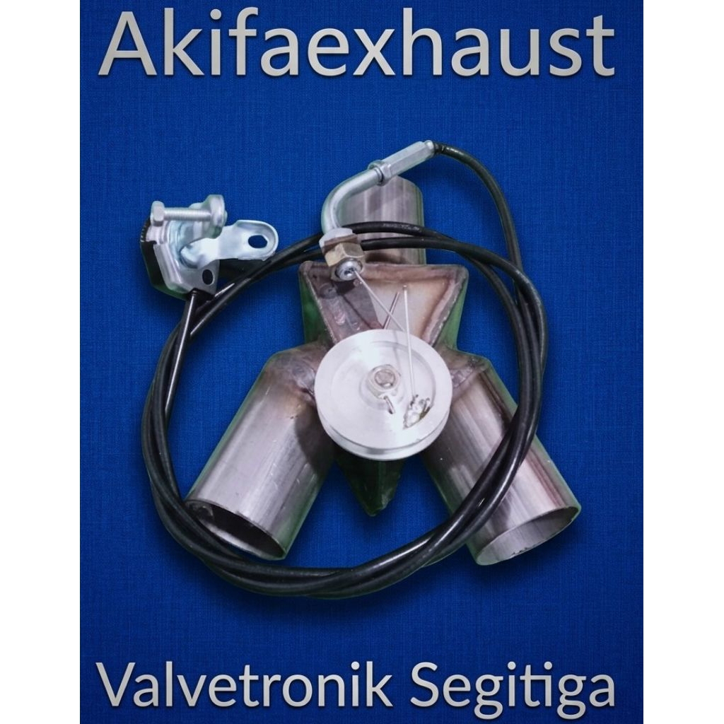 KNALPOT VALVETRONIK  SEGITIGA  SATU KATUP Mobil 900-1500 cc