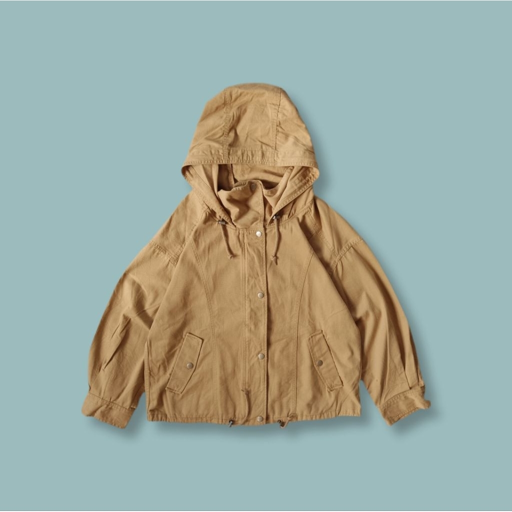 UniqueCasual - Jaket Boxy Oversize Gemoy Canvas Coksu Cakep Second