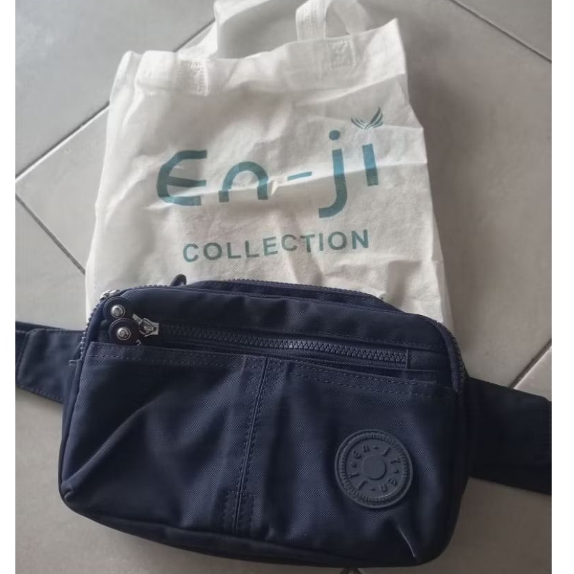 Waist bag ENJI navy tas pinggang preloved
