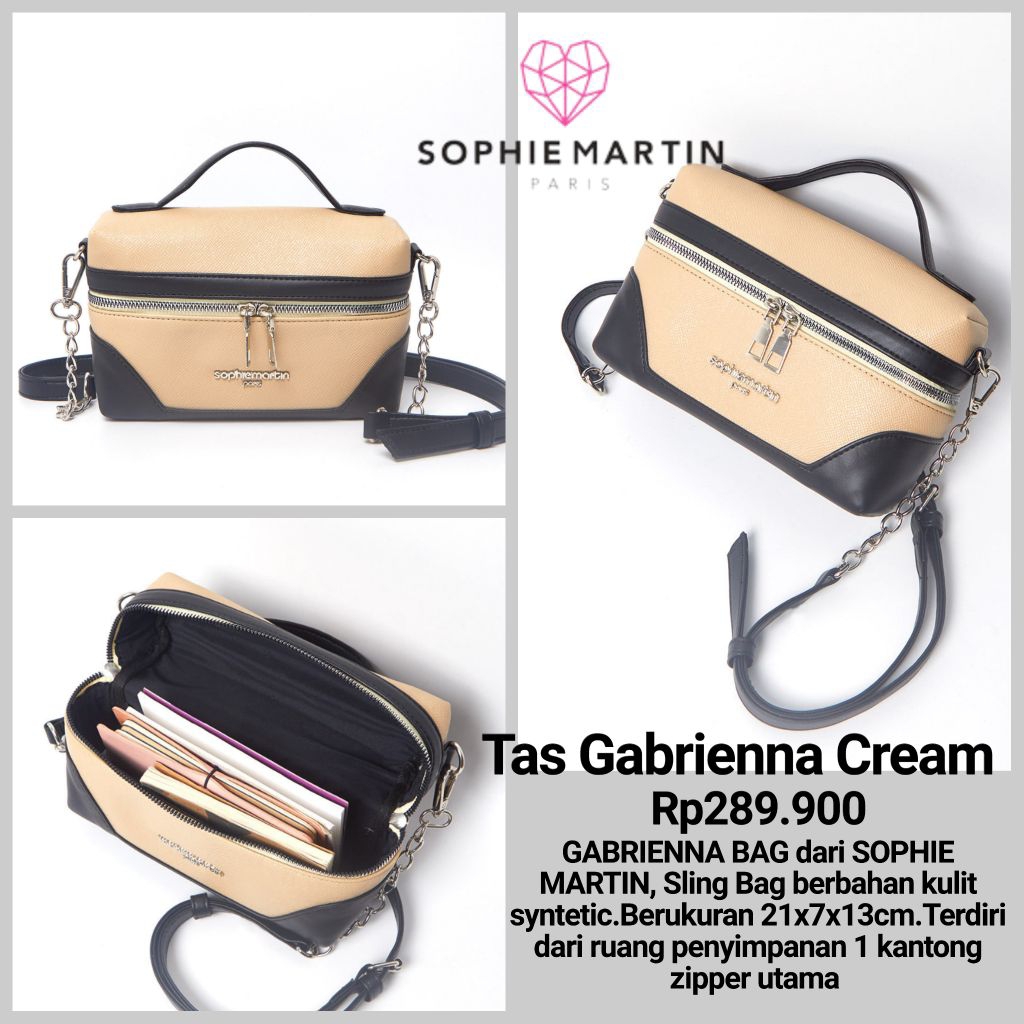 Tas Gabrienna Cream Sophie Martin Paris