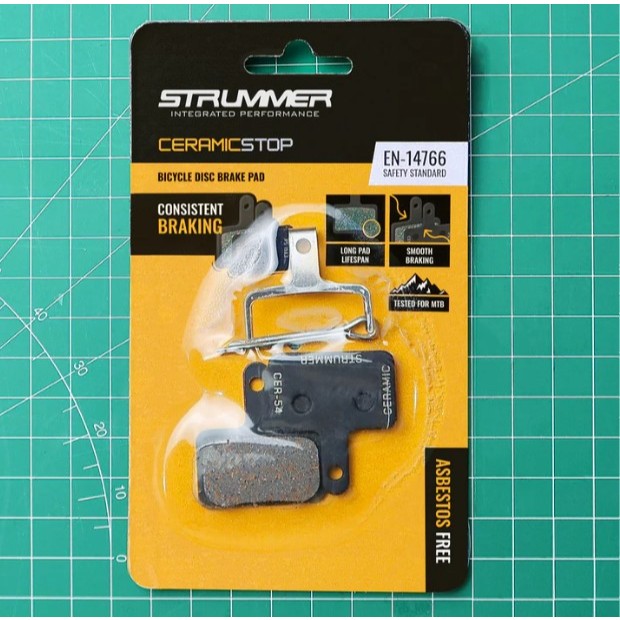 kampas rem sepeda kampas rem hidrolik Disc Brake Pad Strummer CER-54 kotak