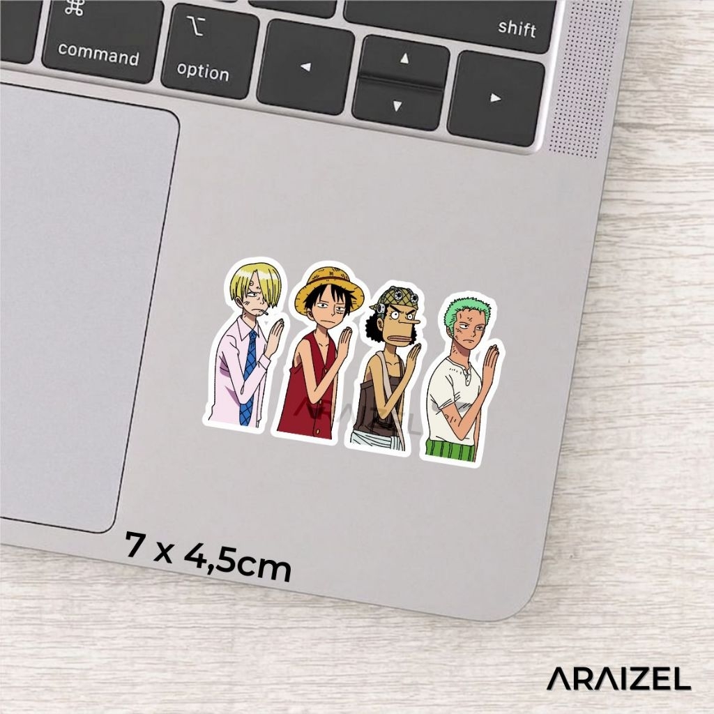 Sticker Stiker Anime Sanji Luffy Usopp Zoro