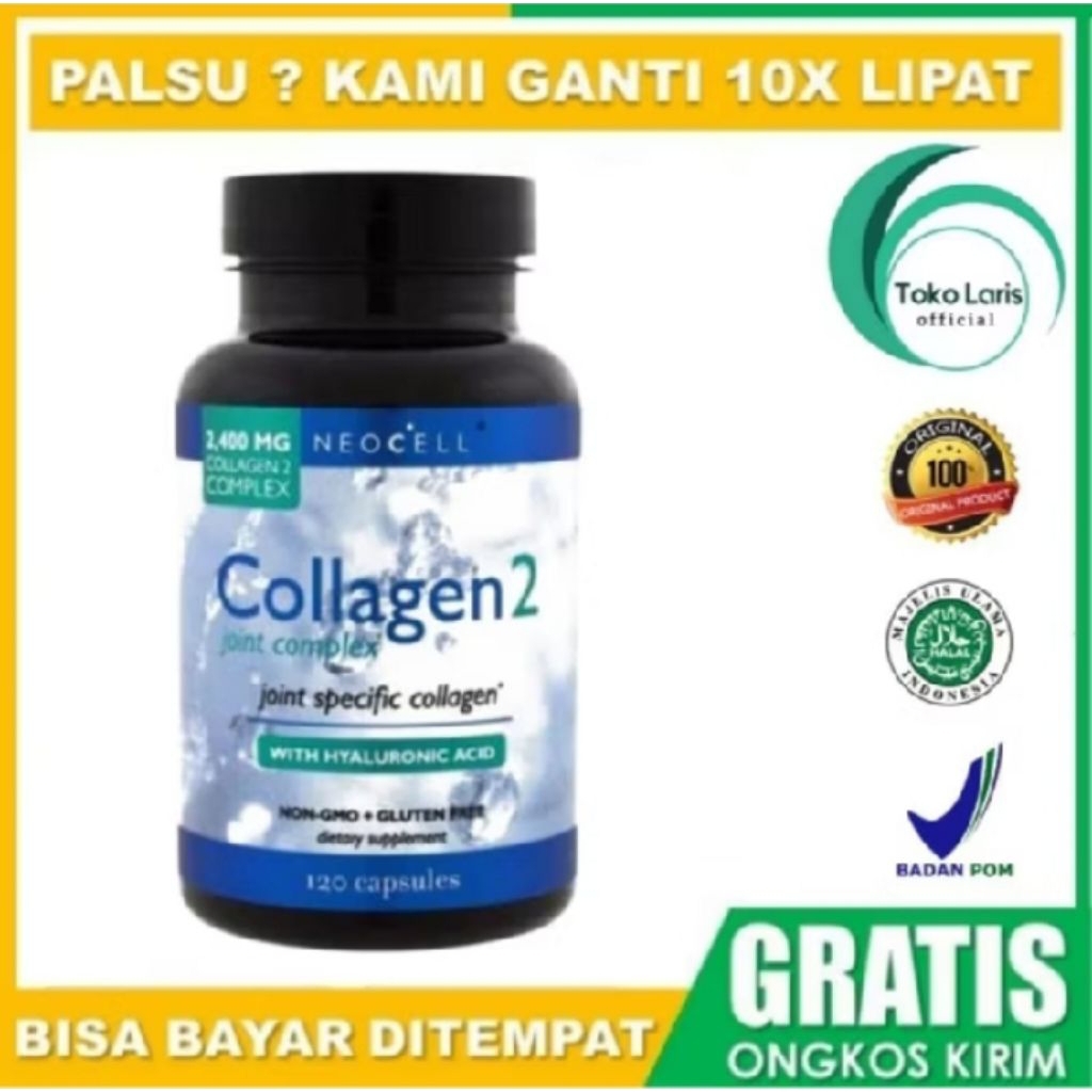 NEOCELL COLLAGEN 2 JOINT COMPLEX 2,400MG - COLLAGEN C TYPE 2 120
