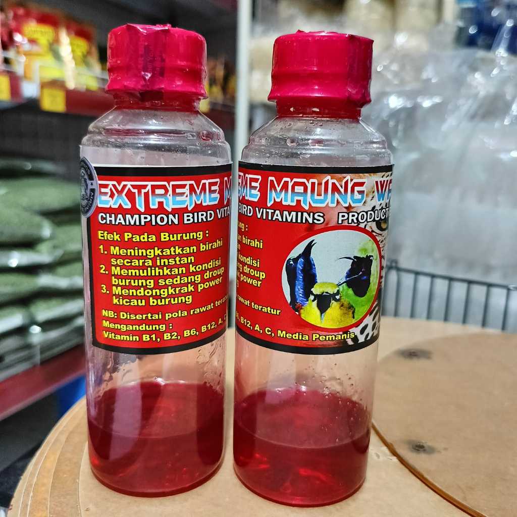 EXTREME MAUNG WATER PLUS VITAMIN NEKTAR BURUNG JUARA PENGGACOR INSTAN BURUNG KONIN SOGON PLECI C IJ