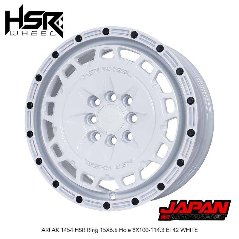 Velg Rally HSR Arfak Ring 15x65 Pcd 4x100 4x114,3  Untuk Avanza Xenia Dll