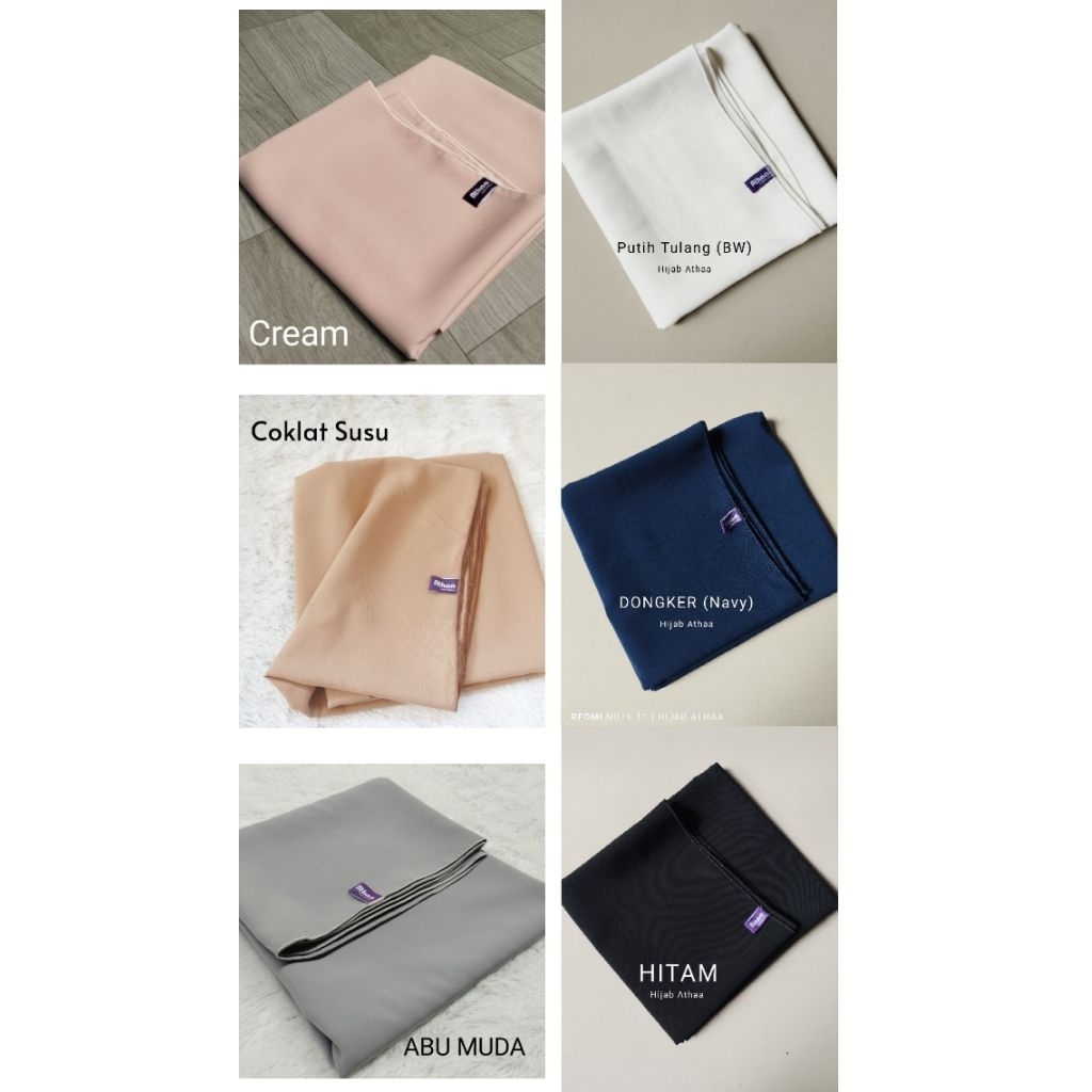 Jilbab segiempat wolfis 130×130 syar'i jumbo wolfis grade A