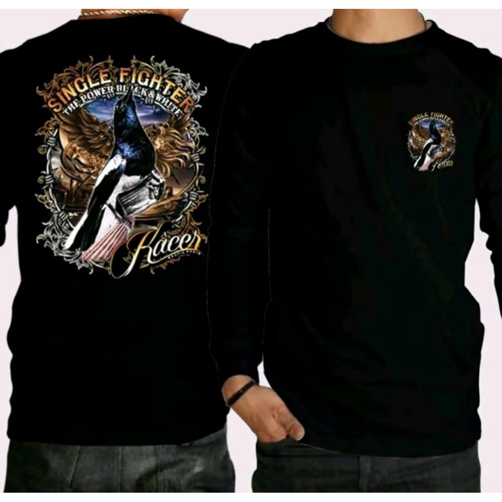 KAOS DISTRO BURUNG KACER SINGLE FIGHTER