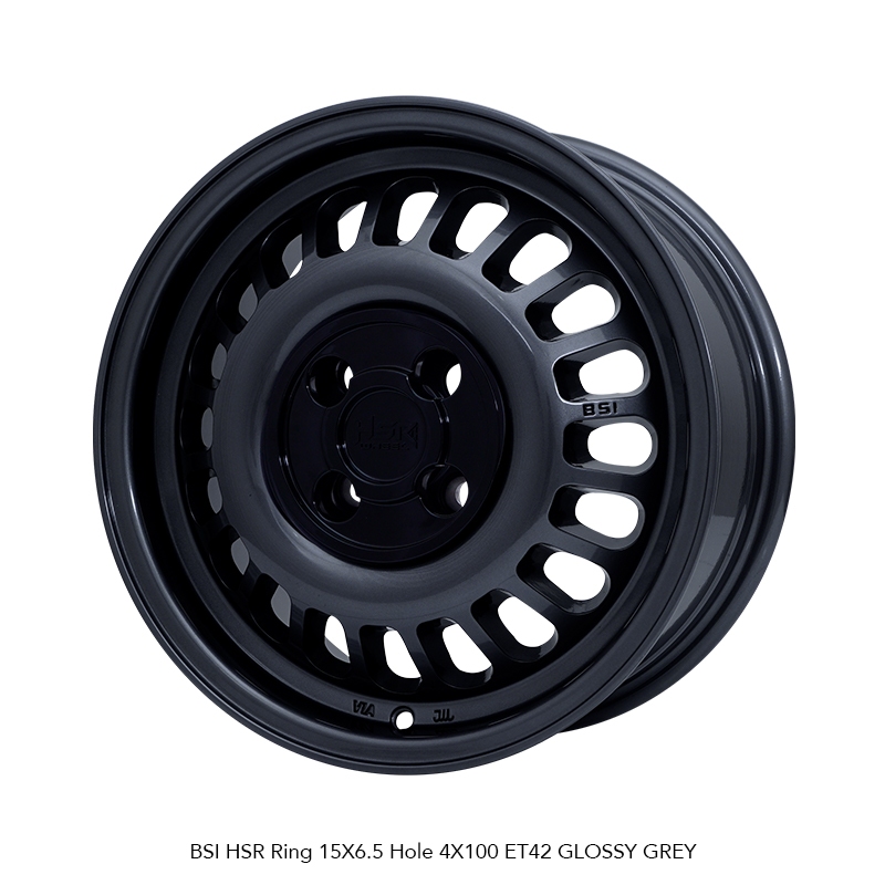 VELG MOBIL R15 HSR BSI HSR R15X6,5 H4X100 ET42 GLOSSY GREY 4 PCS VELG