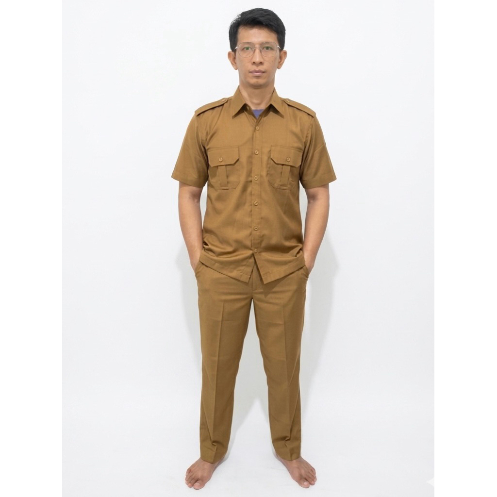 Seragam PNS Pria Baju Dinas Pemda Baju PNS Pemda Pria Seragam Guru Seragam Kantoran Bahan Wool & sil