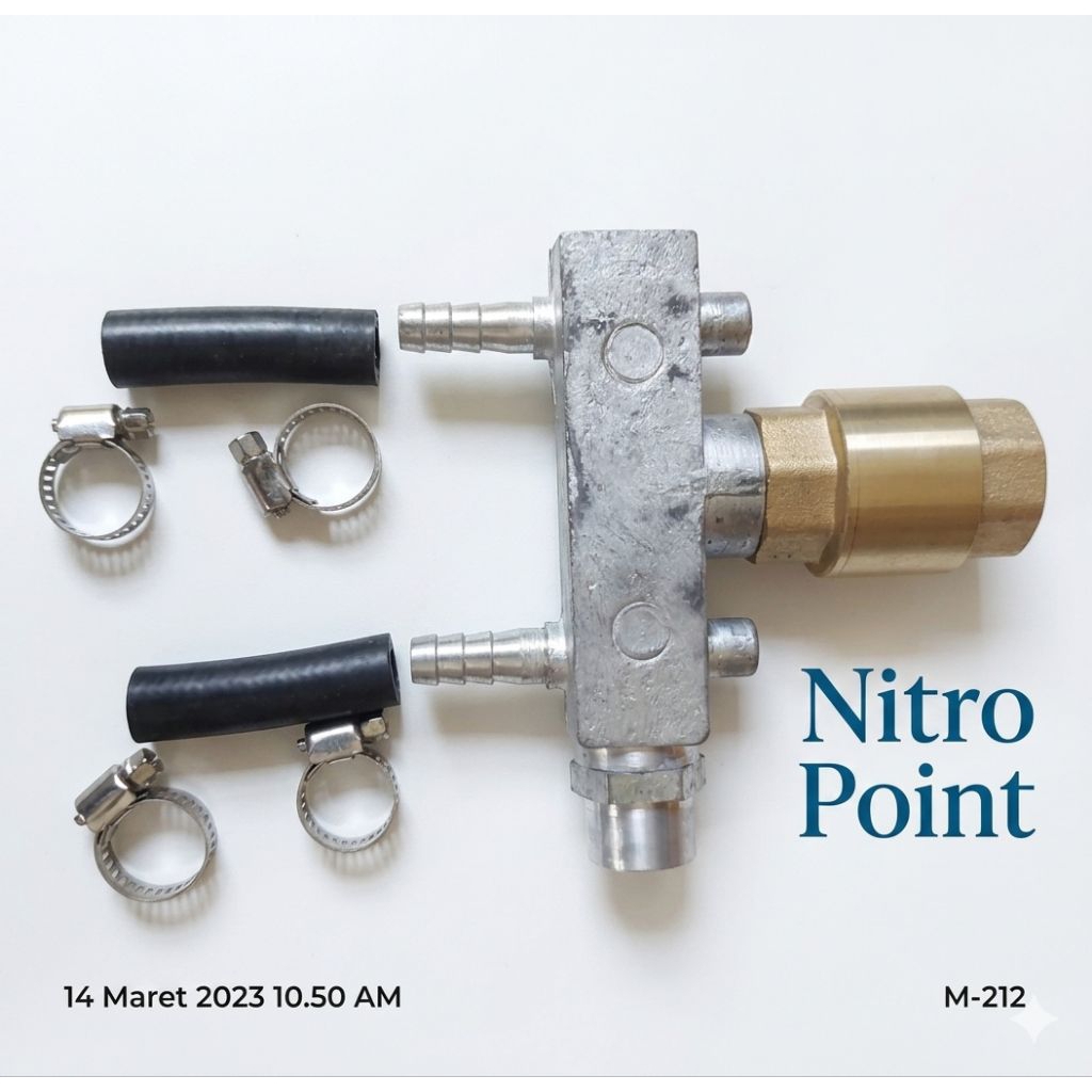 Manifold pompa rotax Pertamini pom mini 2 & 3 cabang/lubang untuk instalasi mesin pom mini
