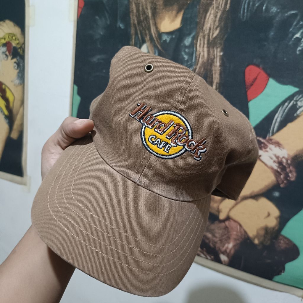 Topi vintage official hardrock cafe lake tahoe ,size(dewasa)