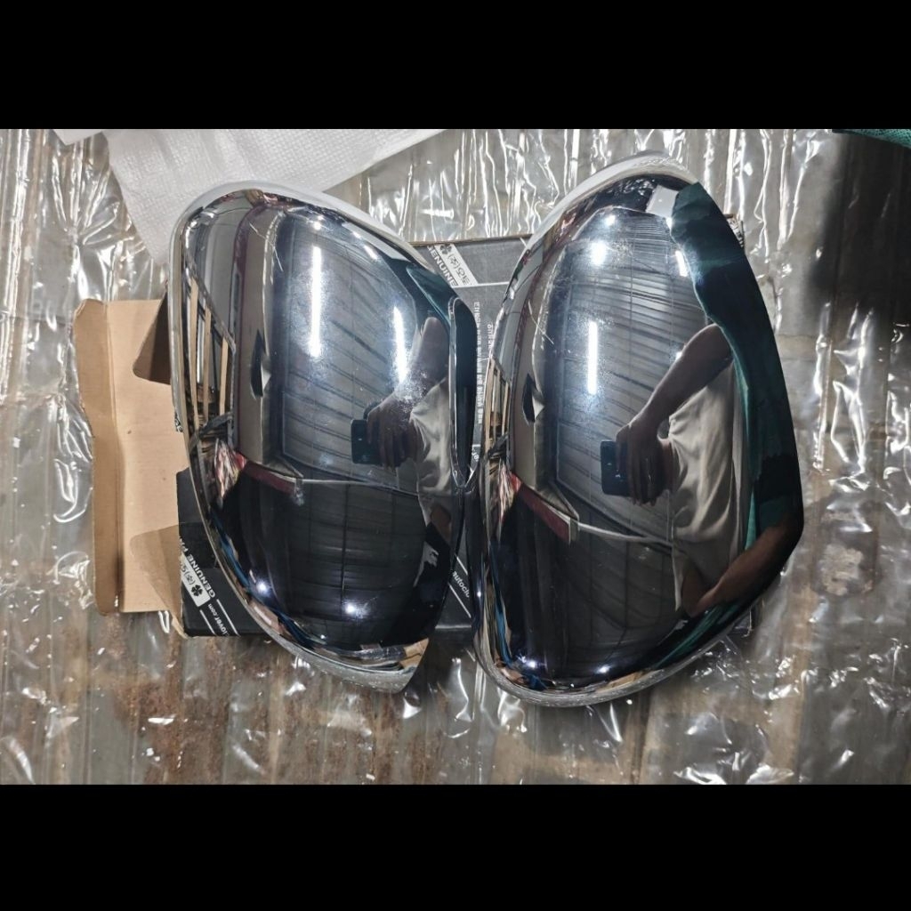 Cover spion chrome kia all new rio 2012 - 2016 original aksesoris kia auto clover